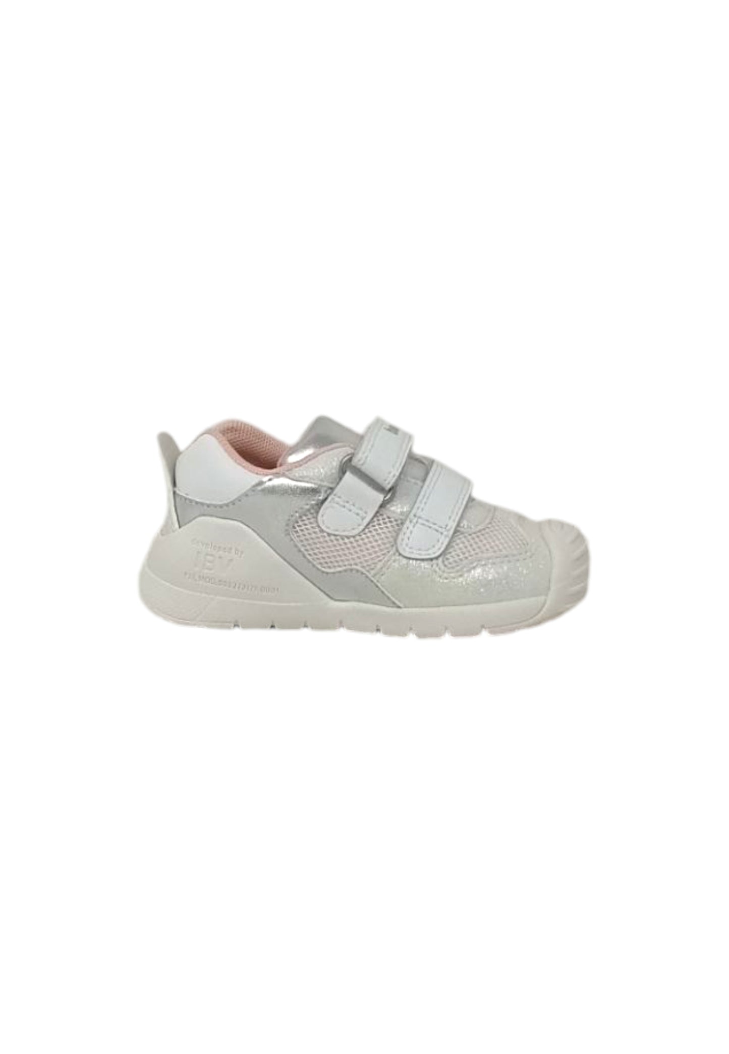 Sneaker Biomecanics 252120-C313 BIANCO ARGENTO bambina