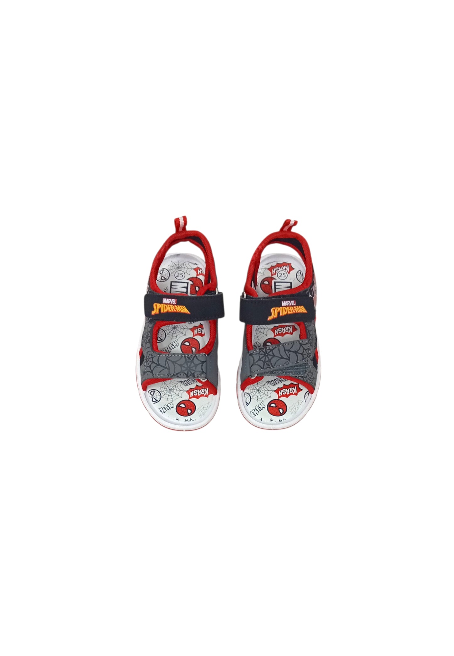 Sandali luminosi Silver Spiderman R1310651S BLK bambino