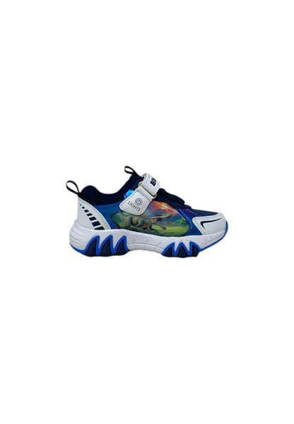 Sneakers luminose Bull Boys SPINOSAURO DNAA5286 BIANCO/BLU Bambino
