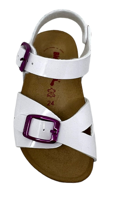 Sandali da passeggio BioNatura 22B1005 VBIA BIANCO bambina