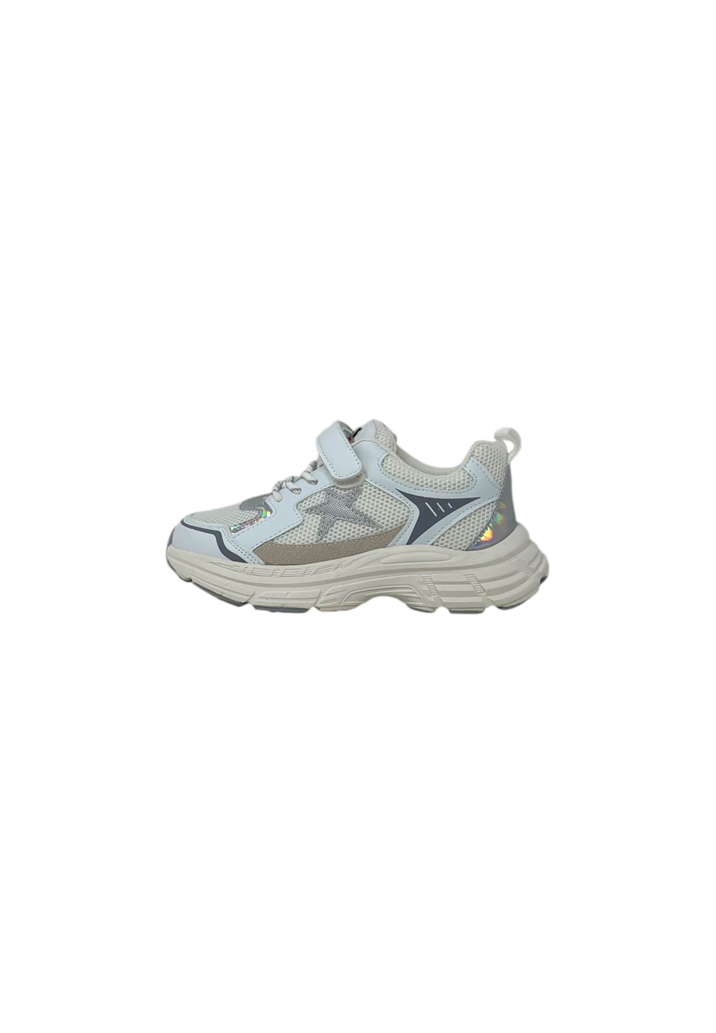 Sneaker ASSO AG-18030 WHT/SILV bambina