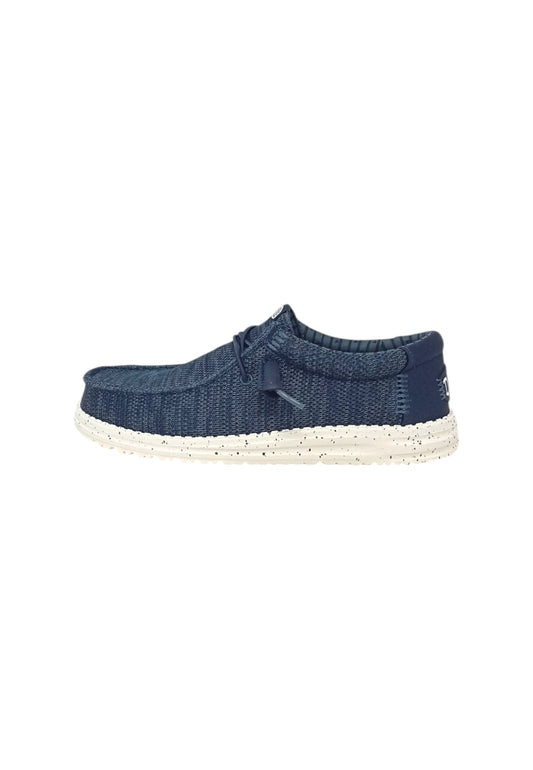 Mocassini HEYDUDE WALLY STRETCH SOX 41898-410 NAVY Uomo