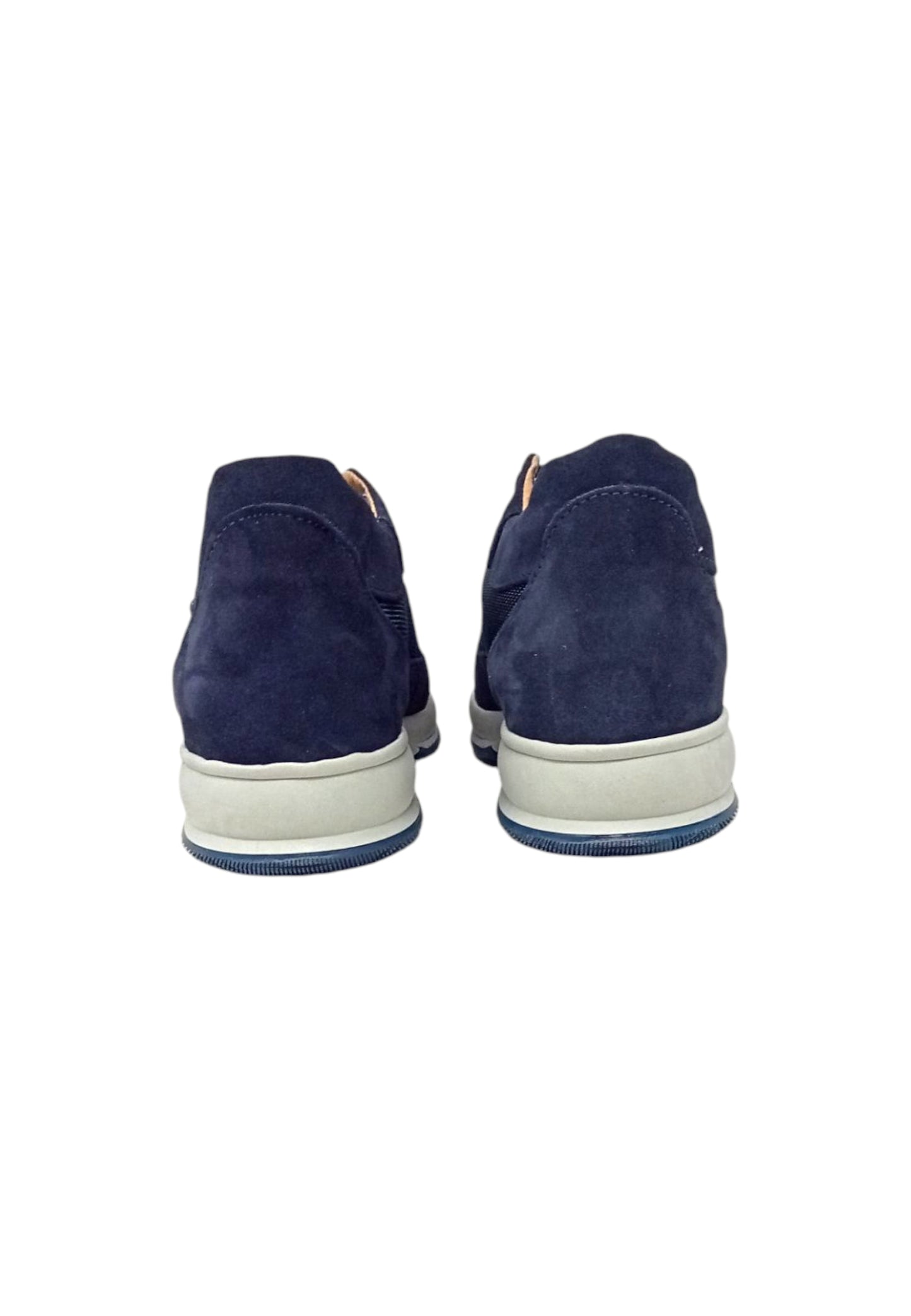 Italia Leone Sneaker blu camoscio 7002 est uomo