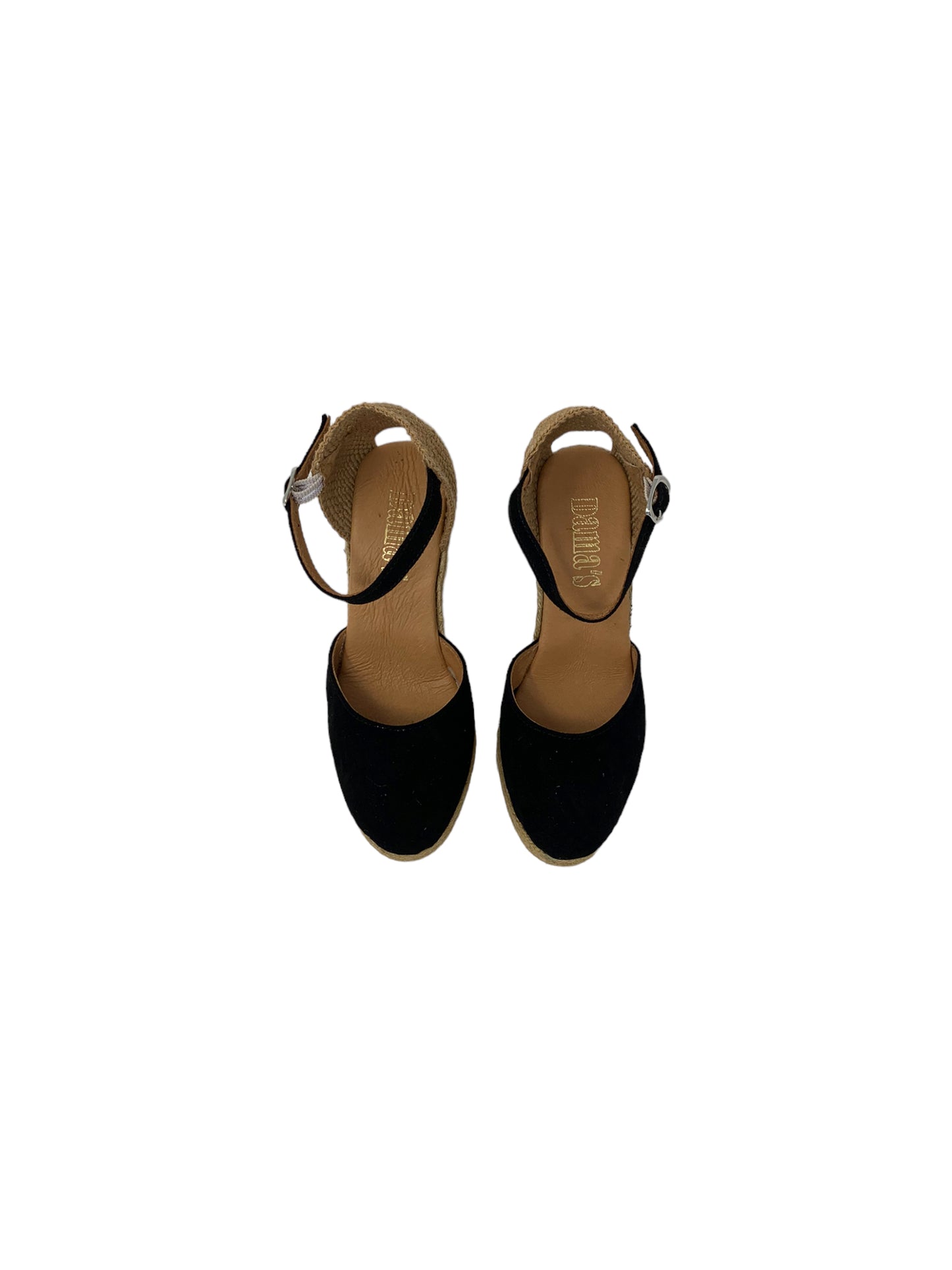Sandali con zeppa  7D.345 ANTE negro Donna