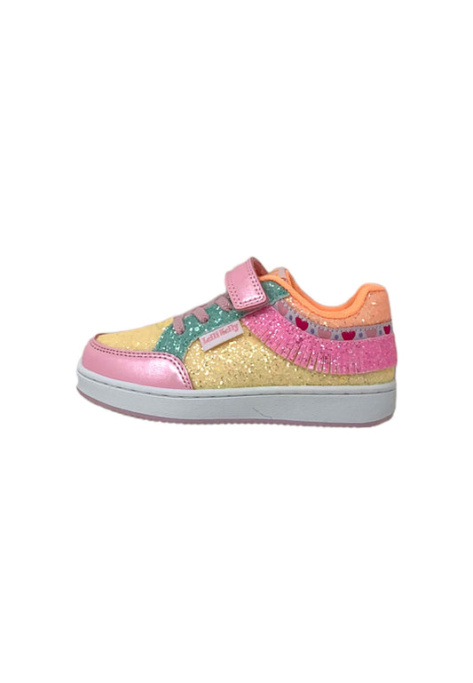 Sneakers LELLI KELLY FRANGETTA "Pan di Zucchero" LKAA8090 GIALLO/ROSA Bambina