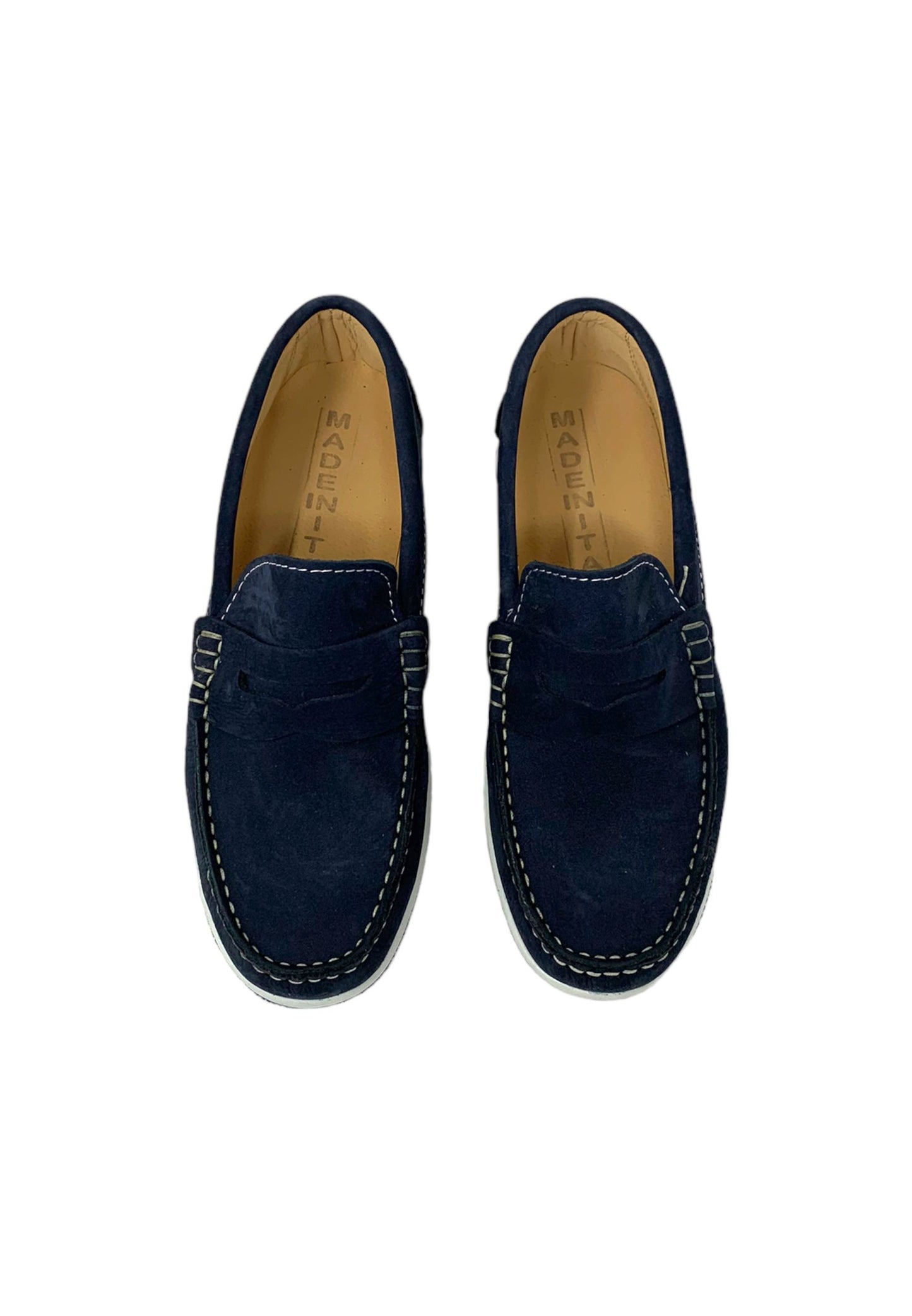 Mocassino BKS 1212 nabukBLU uomo