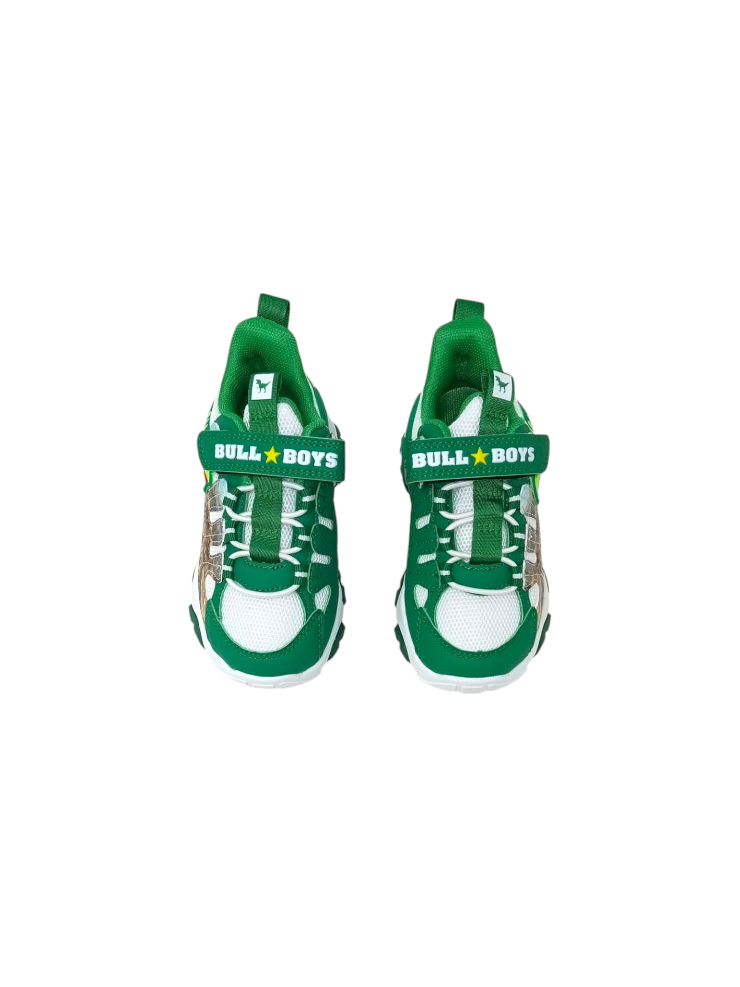 Sneakers luminose BULL BOYS T-REX DNAR5010 Bianco/verde Bambino