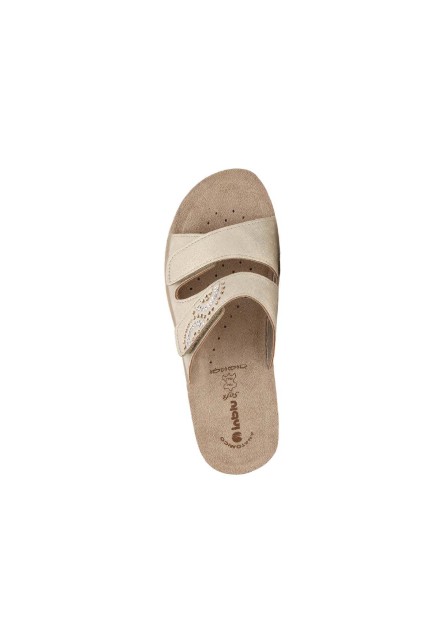 Ciabatta INBLU PV000015 SABBIA donna