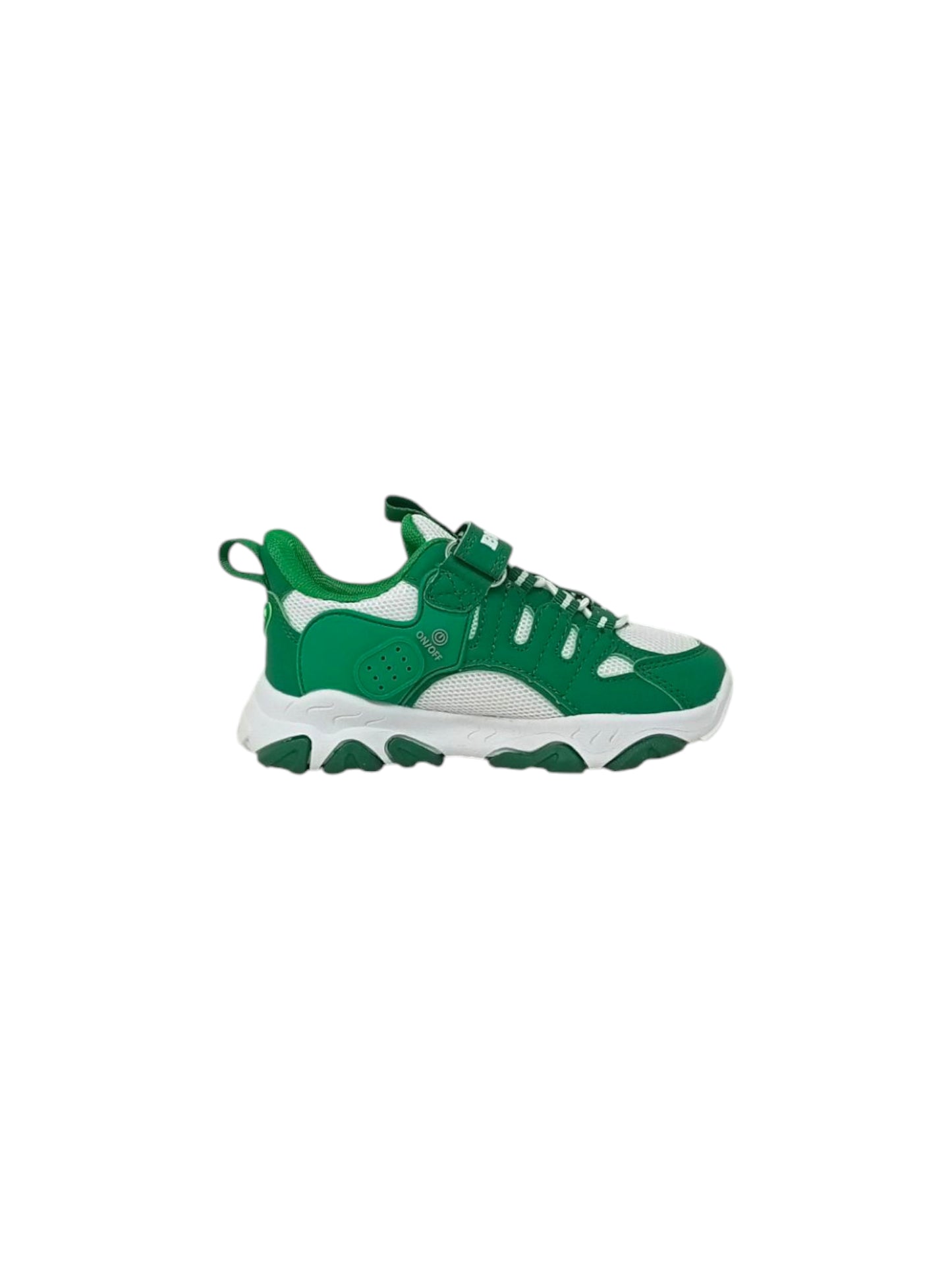 Sneakers luminose BULL BOYS T-REX DNAR5010 Bianco/verde Bambino