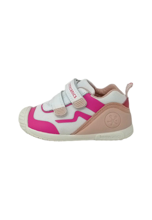Sneaker Biomecanics 242152-C bianco/fuxia Bambina