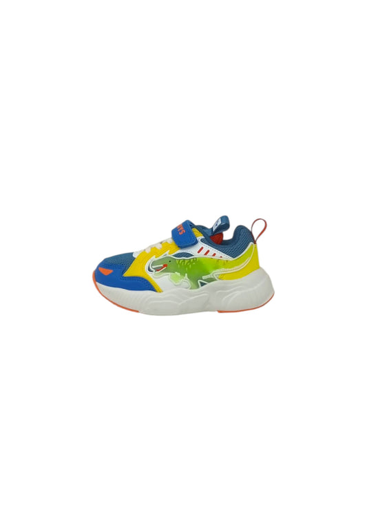 Sneakers luminose BULL BOYS DNAL5116 T-REX Royal/Giallo Bambino
