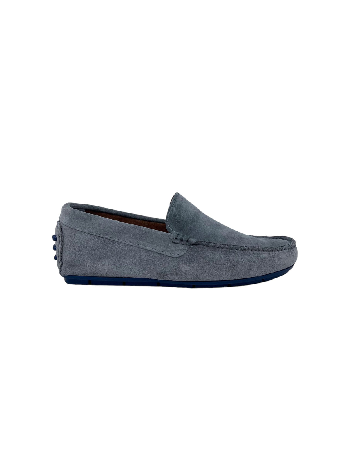 Mocassino BKS 100 PGRIGIO uomo in pelle scamosciata