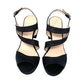 Sandalo col tacco JOEL A7517 SATIN NERO  donna
