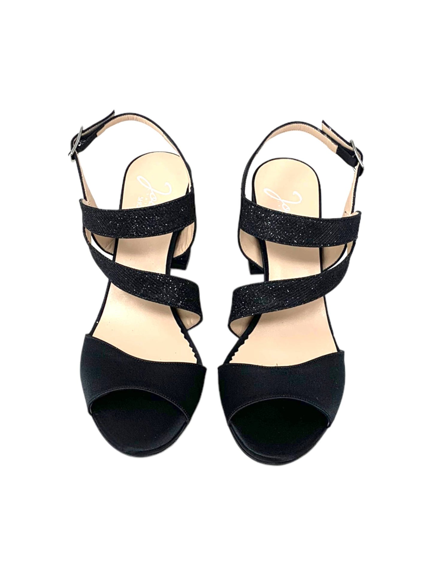 Sandalo col tacco JOEL A7517 SATIN NERO  donna