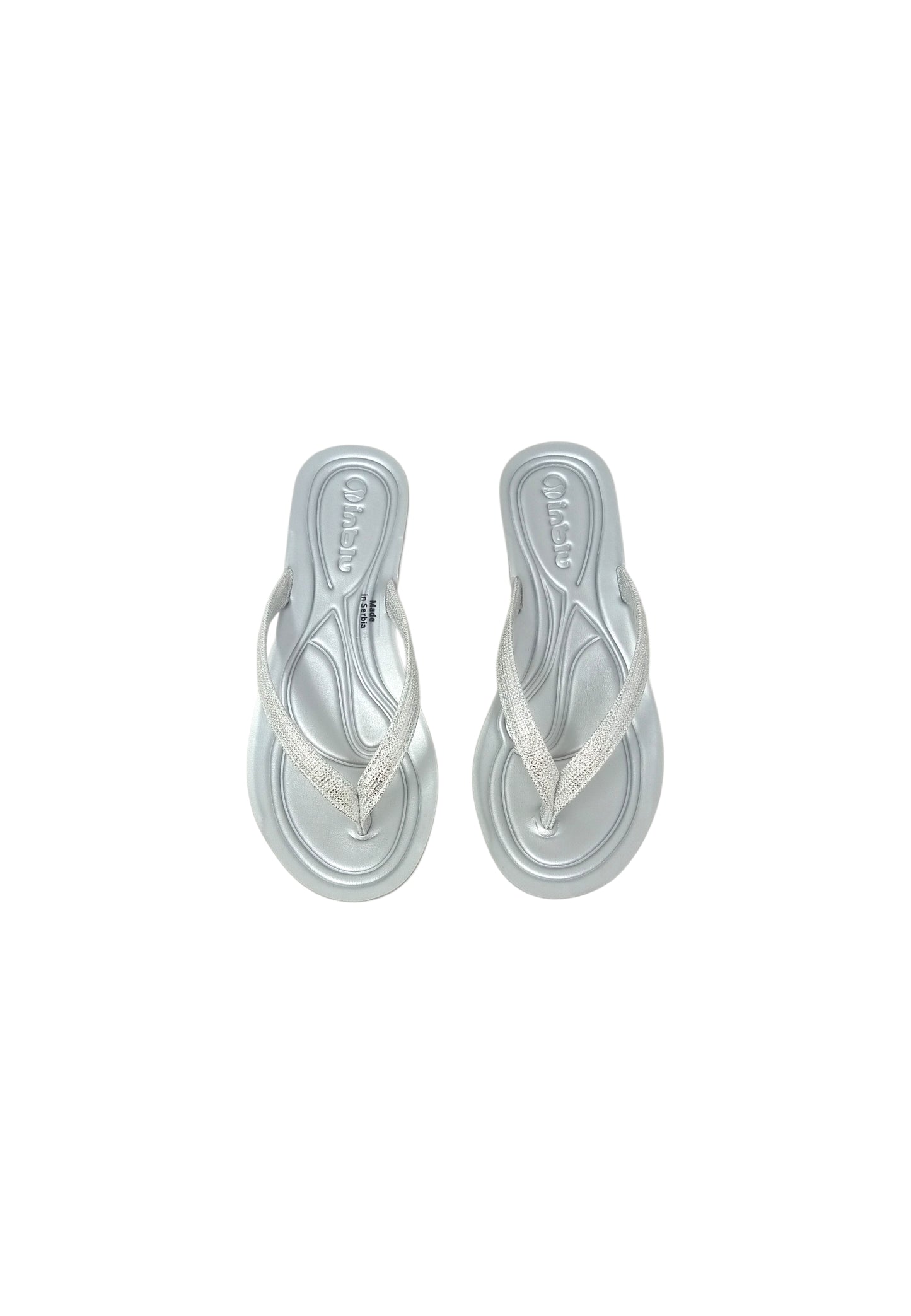 Ciabatta infradito INBLU BM000073 ARGENTO donna