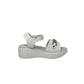 Sandalo da passeggio LelliKelly LKCA3512 BV bianco vernice bambina