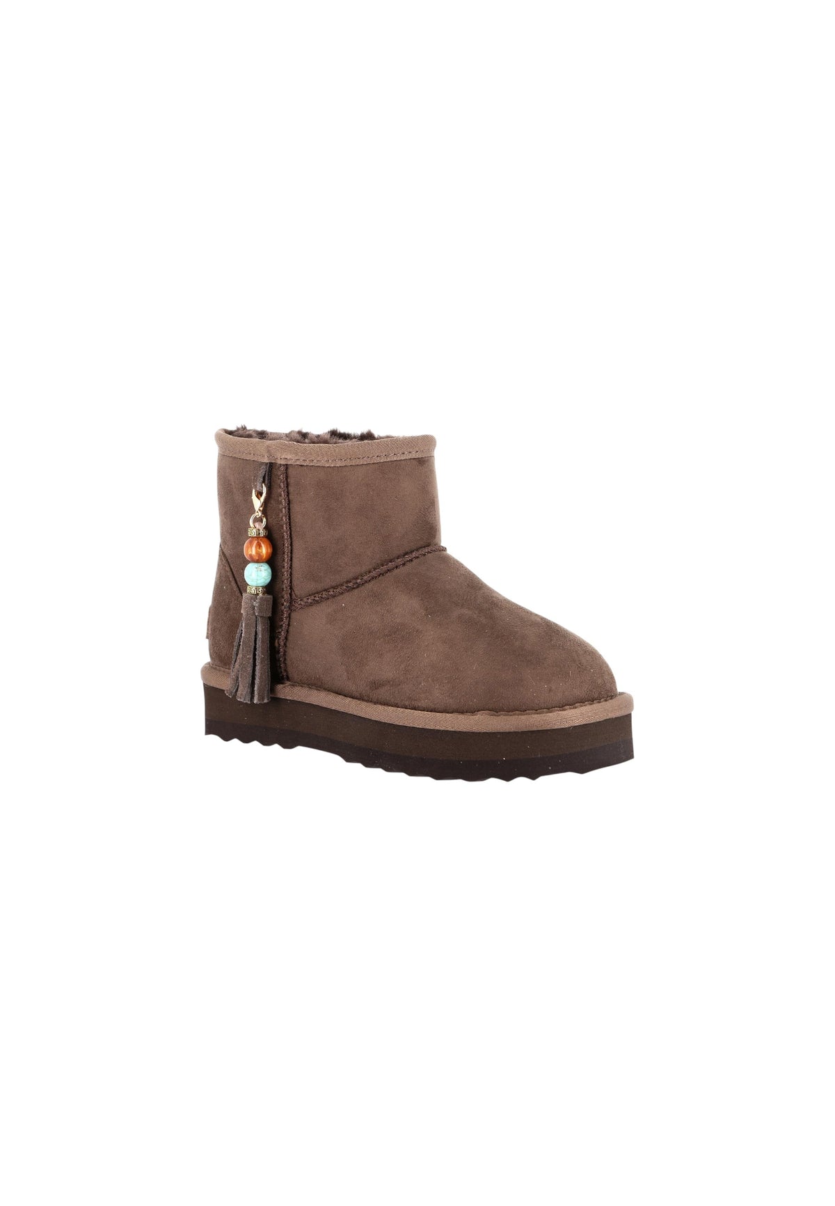 Stivaletto con pelliccia GRUNLAND JR CODI PO0058-I4 MARRONE bambina/ragazza