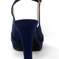 Sandalo col tacco JOEL 2094  SATIN BLU 20 IC NOTTE DONNA