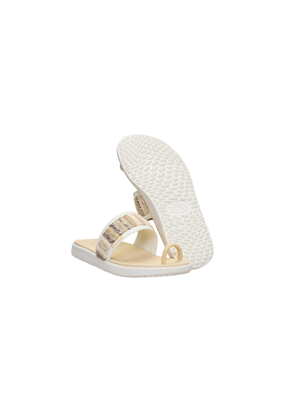 Ciabatta HEYDUDE MAUI BREEZE TOE LOOP 45259-1XV IVORY/GOLD Donna