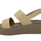 Sandalo da passeggio CROCS BROOKLYN 207641-99P METALLIC Donna taglia eu