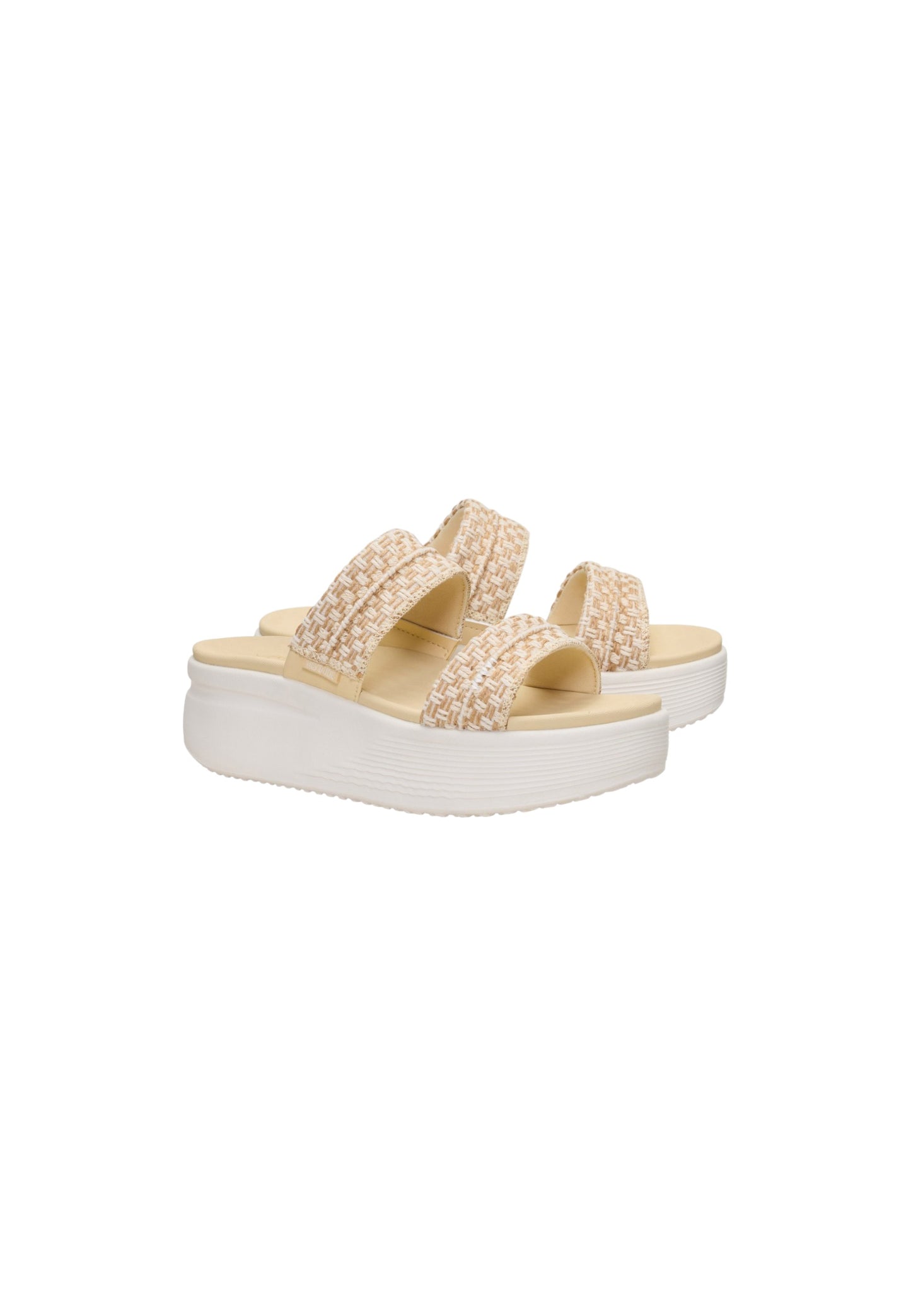 Sandali ciabatta Heydude Austin Slide Woven 45701-0QT TAN/EGRET Donna