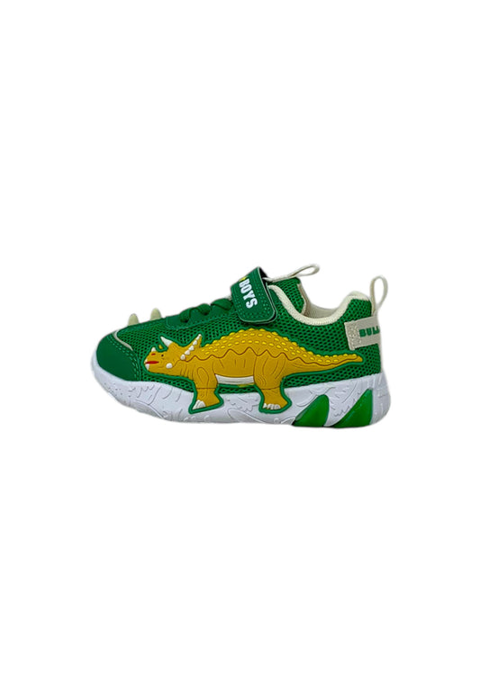Sneakers luminose BULL BOYS Triceratopo DNAL4510 VERDE FORESTA Bambino