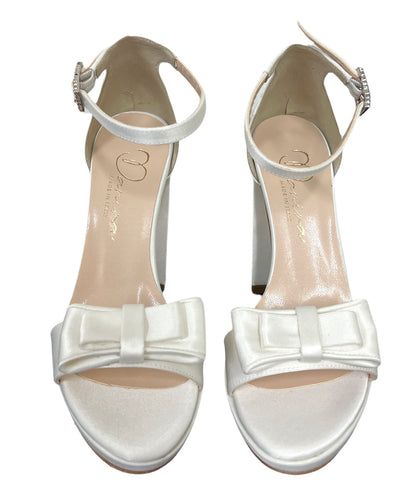 Sandalo col tacco Danira 199AA063 RASO PANNA Sposa donna