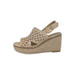 Sandali con zeppa XTI 143829 ORO donna