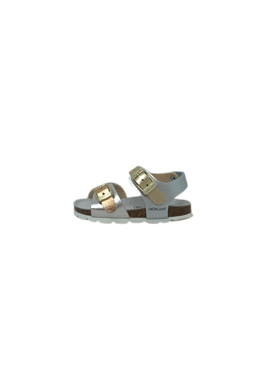 Sandali GRUNLAND Junior ARIA SB0392-40 ARGENTO-MULTI  bambina