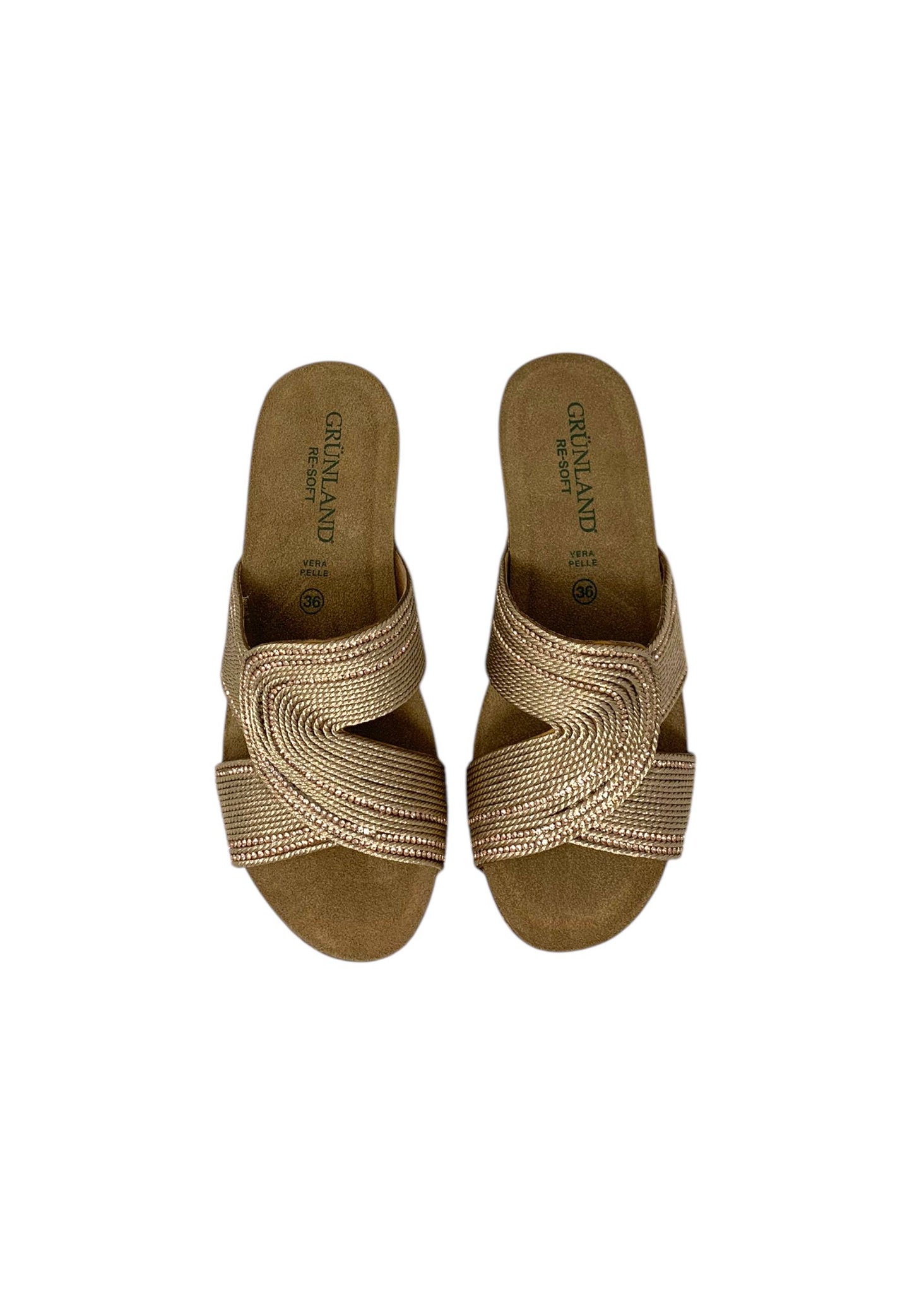 Ciabatta con zeppa GRUNLAND ERSI CB0820-70 CIPRIA Donna