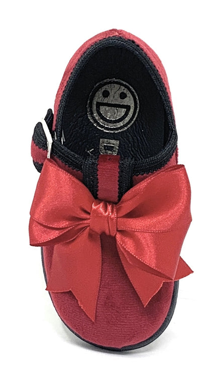 Scarpina DXO Vigevano B19 VELVETROSSO bambina