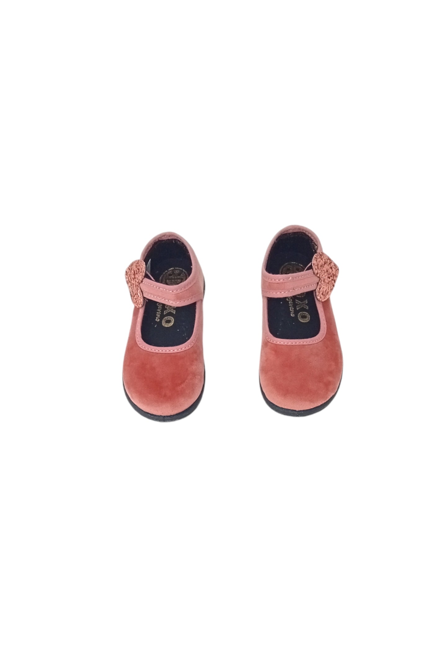 Ballerina DXO Vigevano B12C VELVET ROSA bambina