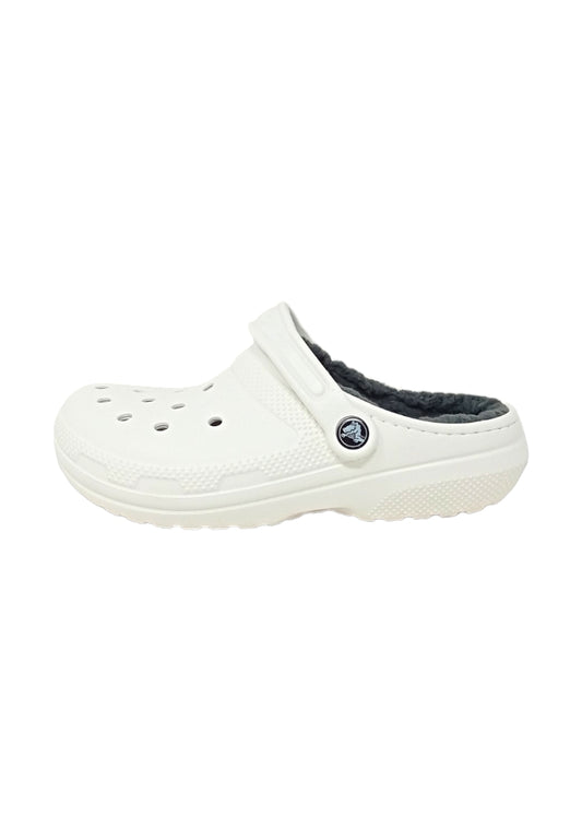 Classico  CROCS con pelliccia 203591-10M BIANCO UNISEX