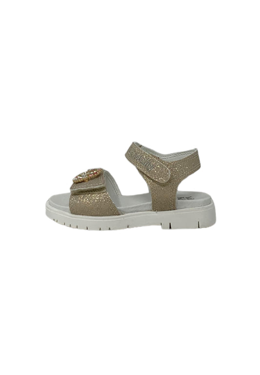 Sandali LelliKelly LKCV3570 GLITTER GOLD ROSE  bambina