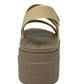 Sandalo da passeggio CROCS BROOKLYN 207641-99P METALLIC Donna taglia eu