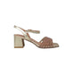 Sandalo con tacco VERNISSAGE E5QR62C5 LAMY PLATINO donna