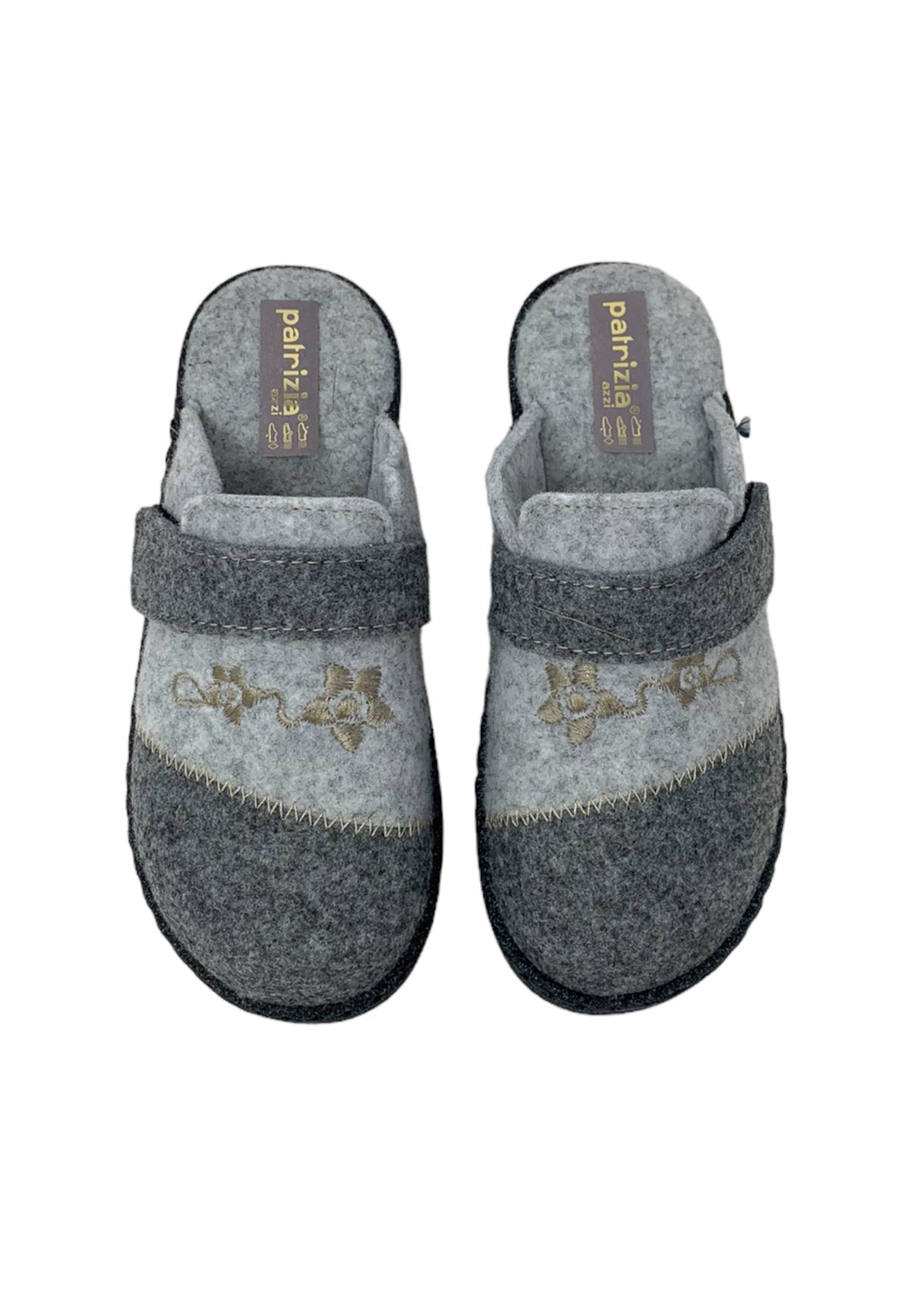 Pantofola PATRIZIA AZZI 7205 grigio/perla donna
