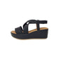 Sandalo con zeppa The Flexx SCOTT TOO-SOFTY I3513.09 BLK donna