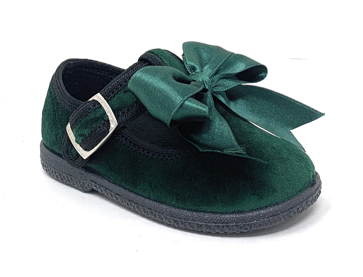 Scarpina DXO Vigevano B19 VELVETVERDE per bambino e bambina