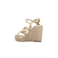 Sandali con zeppa XTI 145423 ORO donna