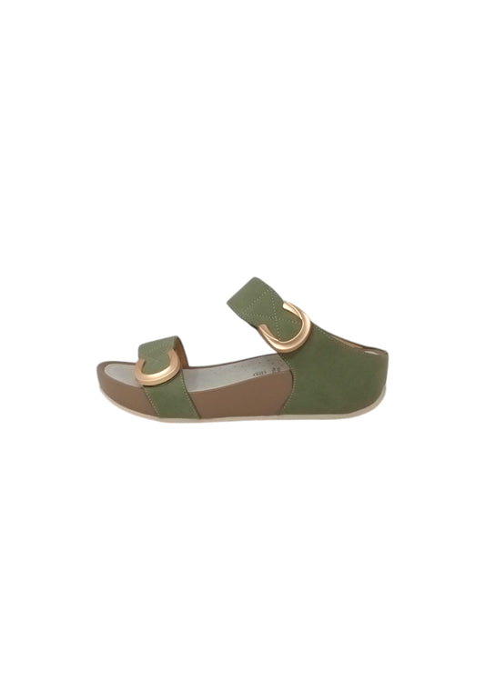 Ciabatta GRUNLAND DIRA CI2577-C9 OLIVA ragazza/donna