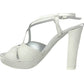 Sandalo col tacco JOEL A540 RASO MORELLI AVORIO SPOSA