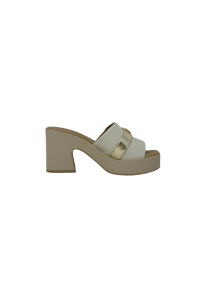 Sandali con tacco REPO 57150-E5 AVORIO donna