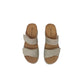 Ciabatte con zeppa Riposella Frida WC01BX Beige Donna