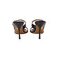 Italia Leone Sandali con tacco F32 naplak nero Donna