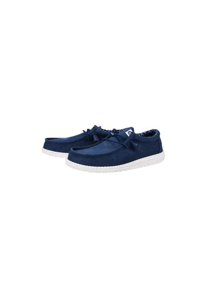 Mocassini HEYDUDE WALLY STRETCH CANVAS 40700-410 NAVY Uomo