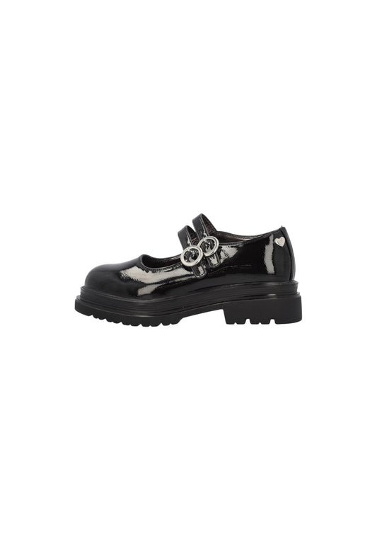 Mocassino ASSO AG-17634 BLACK bambina/ragazza