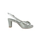Sandalo con tacco VERNISSAGE E5STPC3 LAMY ARGENTO donna