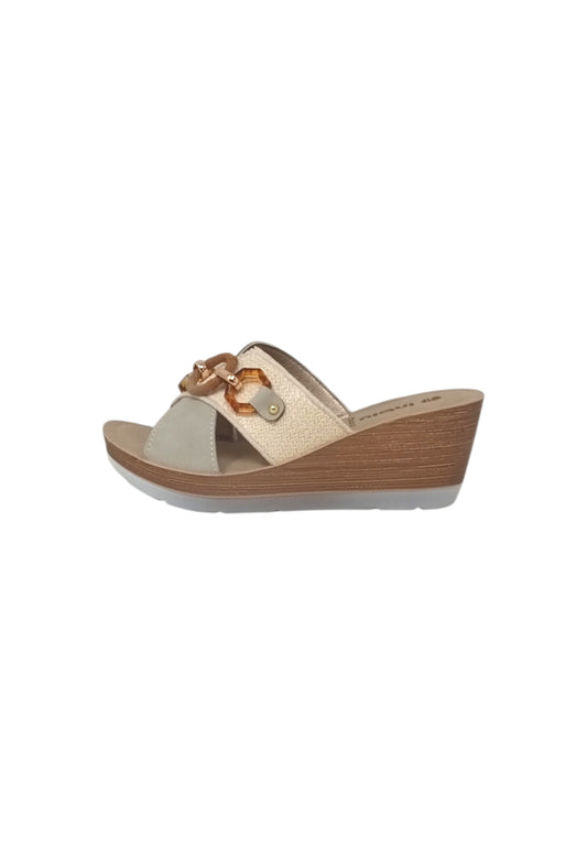 Sandali ciabatta INBLU EL000036 GHIACCIO donna