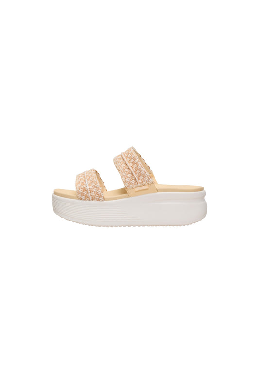 Sandali ciabatta Heydude Austin Slide Woven 45701-0QT TAN/EGRET Donna
